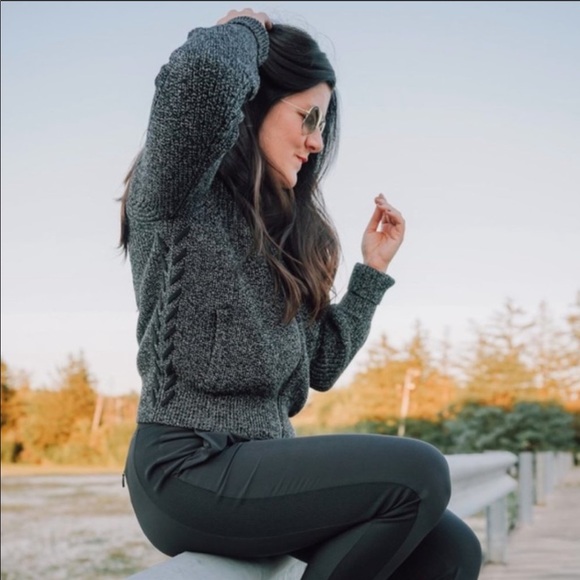 Athleta Sweaters - Athleta Swissvale Bomber Sweater Jacket